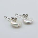 Baroque Earrings Natural Pearl Sterling Silver Earrings