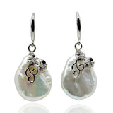 Baroque Earrings Natural Pearl Sterling Silver Earrings
