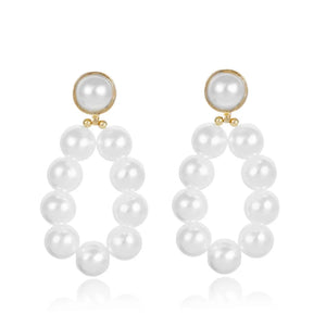 Baroque Big Pearl Drop Earrings Oorbelle Nearrings For Women