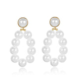 Baroque Big Pearl Drop Earrings Oorbelle Nearrings For Women