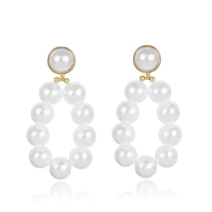 Baroque Big Pearl Drop Earrings Oorbelle Nearrings For Women