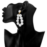 Baroque Big Pearl Drop Earrings Oorbelle Nearrings For Women