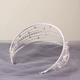 Baroque Star Crown Rhinestone Tiara Wedding Headdress