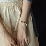 Baroque Pearl Fishtail Crystal Bracelet for Women