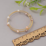 Baroque Pearl Bracelet Women Jewelry Bangle Adjustable Pearl Bracelet