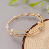 Baroque Pearl Bracelet Women Jewelry Bangle Adjustable Pearl Bracelet