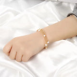 Baroque Pearl Bracelet Women Jewelry Bangle Adjustable Pearl Bracelet