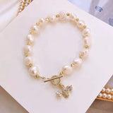 Baroque Freshwater Pearl Girlfriend Bracelet Ins Feel Handwear
