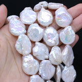 Baroque Freshwater Pearl Disc Beading Spacer Beads DIY Jewelry Making