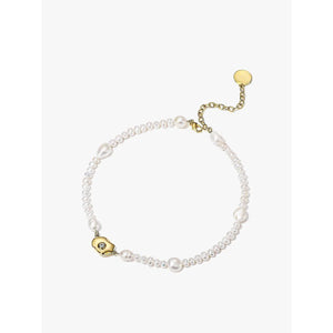 Baroque Freshwater Pearl Necklace Women's French Retro Collarbone Chain