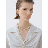 Baroque Freshwater Pearl Necklace Women's French Retro Collarbone Chain