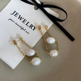 Baroque Freshwater Pearls Pendant Earrings European American Style