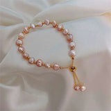 Baroque Freshwater Pearl Bracelet for Women Natural Pearl Bangle Jewelry