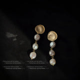 Baroque Freshwater Pearl Stud Earrings 14K Jewelry