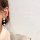 Baroque Freshwater Pearl Stud Earrings 14K Jewelry