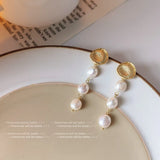 Baroque Freshwater Pearl Stud Earrings 14K Jewelry
