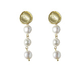 Baroque Freshwater Pearl Stud Earrings 14K Jewelry
