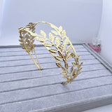 Baroque Leaf Headpiece Crown Tiara Headdress Wedding Hair Accessories