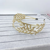Baroque Leaf Headpiece Crown Tiara Headdress Wedding Hair Accessories