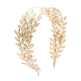 Baroque Greek Leaf Hairband Headband Metal Crown Tiara Women Bridal Wedding