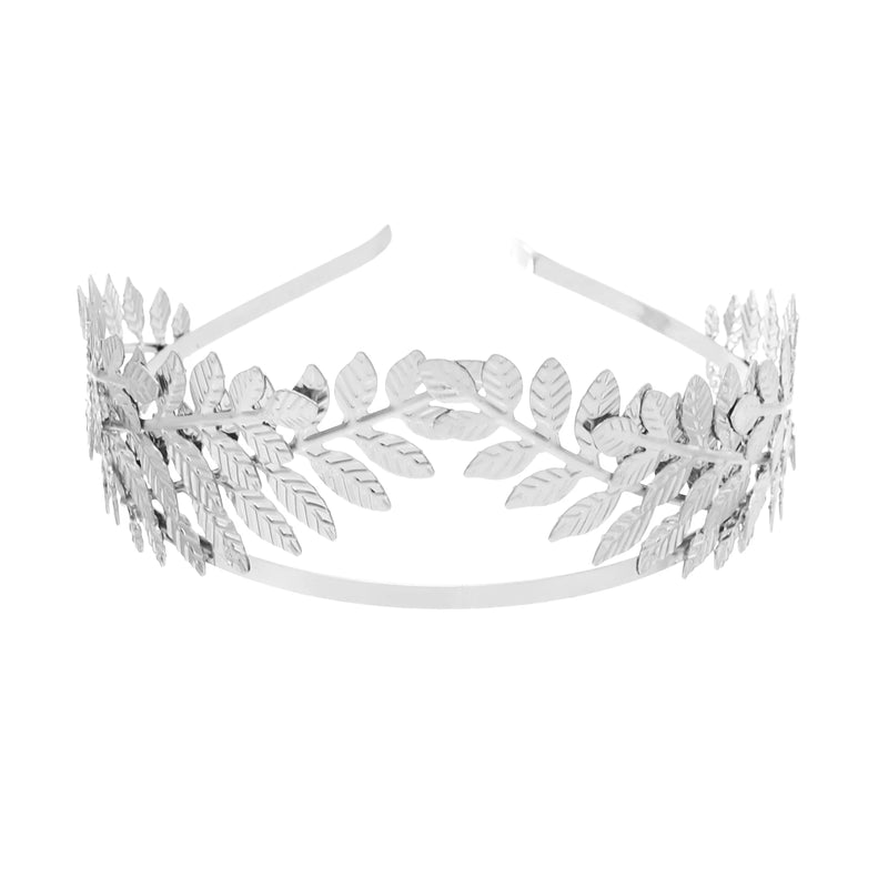 Baroque Greek Leaf Hairband Headband Metal Crown Tiara Women Bridal Wedding