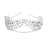 Baroque Greek Leaf Hairband Headband Metal Crown Tiara Women Bridal Wedding