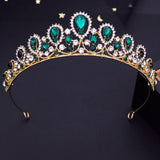 Green Crown for Girls Princess Tiaras Headdress