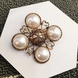 Baroque Hot Vintage Pearl Brooch No.5 Retro Pins