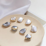 Baroque Irregular Pearl Bag Phnom Pendant for DIY Jewelry