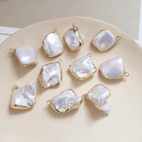 Baroque Irregular Pearl Bag Phnom Pendant for DIY Jewelry