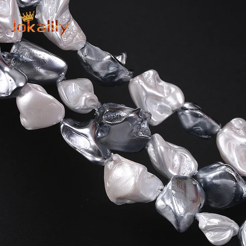 Baroque Shape Pearl Beads Shell Spacer 16-20mm