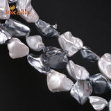 Baroque Shape Pearl Beads Shell Spacer 16-20mm