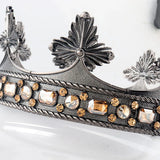 Baroque King/ Queen's Leaf Crown Party Hair Accessories