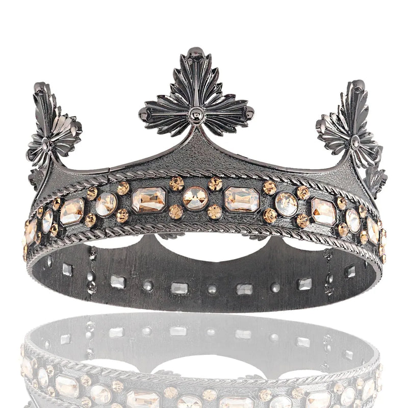 Baroque King/ Queen's Leaf Crown Party Hair Accessories
