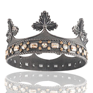 Baroque King/ Queen's Leaf Crown Party Hair Accessories