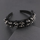 Baroque Lace Flower Headband Vintage Pearl Hairband