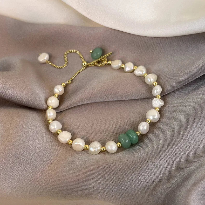 Baroque Freshwater Pearl Bracelet for Women Party Jewelry