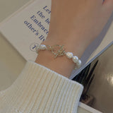 Baroque Freshwater Pearl Bracelet Vintage Beaded Buckle Jewelry