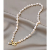Baroque Pearl Necklace for Women Simple Clavicle Chain