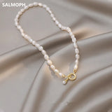 Baroque Pearl Necklace for Women Simple Clavicle Chain