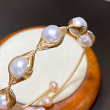 Baroque Natural Pearl Boyfriend Bracelet 14K Wrapped Jewelry