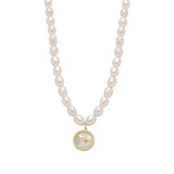 Baroque Pearl Opal Star Charm Bracelet for Women