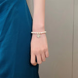 Baroque Pearl Opal Star Charm Bracelet for Women