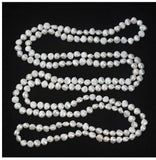 Baroque Natural Pearl Sweater Chain 7-8 Wild Natural Shaped Pearl Long Necklace