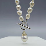 Baroque Pearl Pendant Necklace Vintage Jewelry for Women