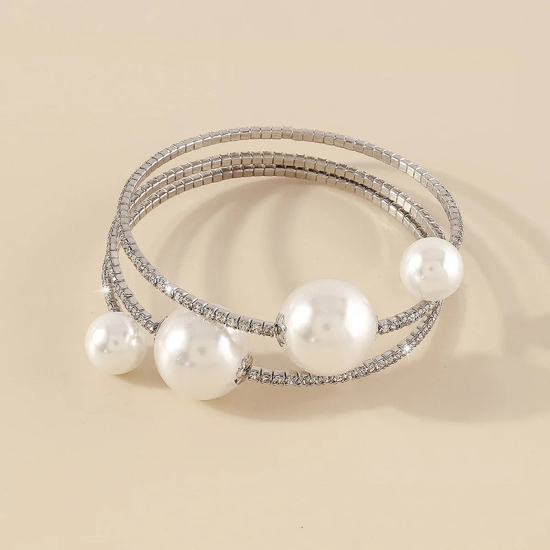 Baroque Pearl Bracelet French Style Wedding Jewelry