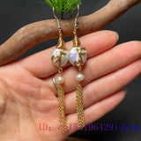 Baroque Pearl Earrings Charms Beads Gemstones Real Jewelry 925 Silver