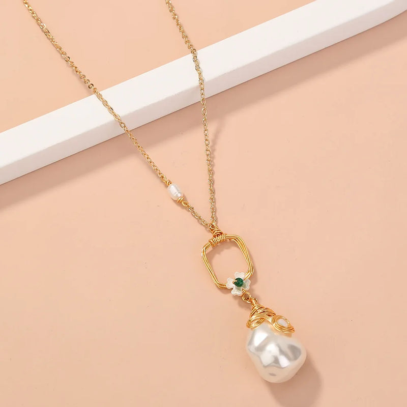 Baroque Pearl Necklace Choker 925 Silver