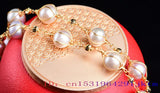 Baroque Pearl Necklace Women Beaded Jewelry 925 Silver