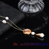 Baroque Pearl Necklace 925 Silver Real Natural Necklaces